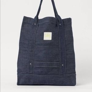 H&M x Lee Jeans collaboration denim tote bag, NWT